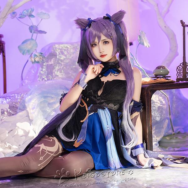 原神 げんしん 風 刻晴 コクセイ コスプレ衣装 ウィッグ 靴 cosplay