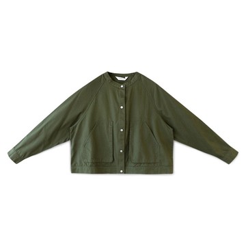 【Simply Yours】大口袋中山領外套 綠F