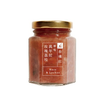 【台灣在欉紅】萬年紅荔枝玫瑰果醬（130g）