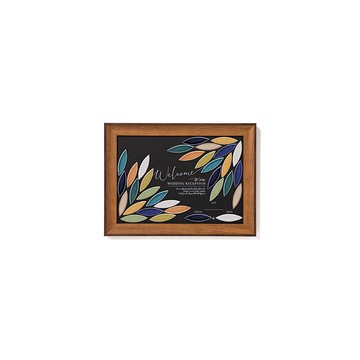 婚禮推薦葉片造型瓷磚簽名迎賓板 Welcome Tile Board