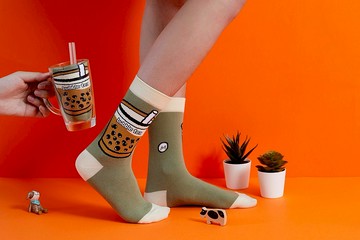 2雙入-珍珠奶茶襪 Bubble Tea SOCKS 2PRS