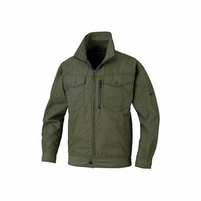 空調風神服長袖ジャケット　ディープグリーン　L ビッグボーン aso 64-8296-41 医療・研究用機器