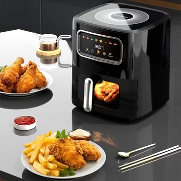 ✨壹灣出貨✨跨境Air fryer110V空氣炸鍋家用觸控大容量智能可視多功能薯條機