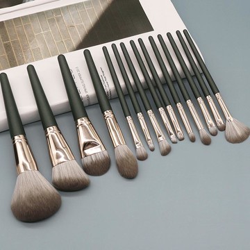 化妝刷套裝 14支化妝刷套裝初學者全套散粉刷粉底刷眼影刷唇眉刷動物毛超柔軟 【CM59】