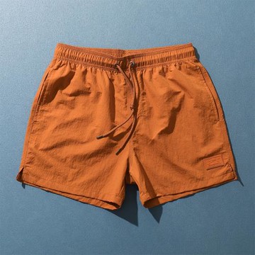 男士沙灘褲度假可下水休閑褲時尚百搭純色通勤短褲居家三分褲男款