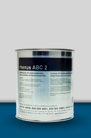 rhenus ABC 2  食品級 耐高溫、EP極壓潤滑脂(食品級潤滑油)