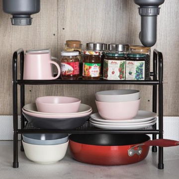 下水槽置物架 櫥櫃分層架廚房用品家用大全置物架落地多層下水槽鍋架調料收納架 免運 開發票