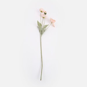 查莉擬真花插罌粟花63cm 粉膚