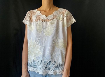 空花繡古董上衣