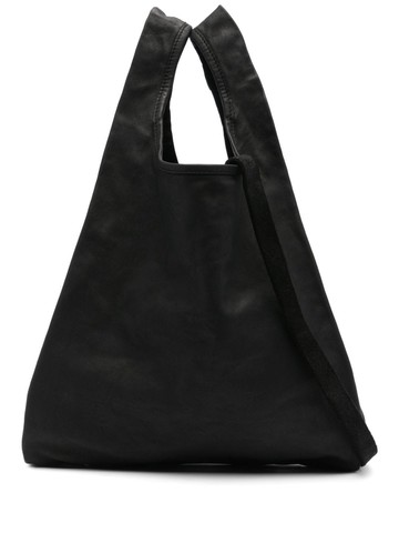 Guidi - leather shoulder bag - unisex - Calf Leather - One Size - Black