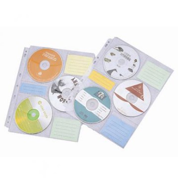 雙鶖 6片裝 CD內頁 保存袋 CD-5005 (10入/包) (9孔)