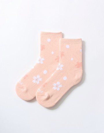 櫻花滿開襪(童)- 粉