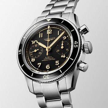 LONGINES 浪琴 Spirit Pilot Flyback 天文台認證 飛返手上鍊計時機械錶 L3.721.4.53.6