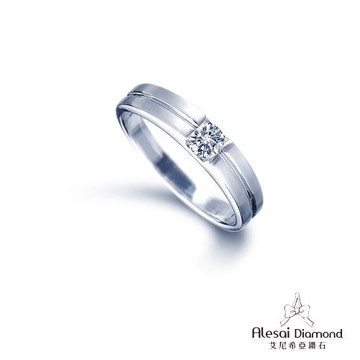 Alesai 艾尼希亞鑽石 30分 D/VVS1 鑽戒 男戒 3EX車工 培育鑽石