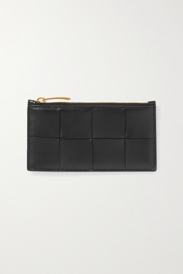 Bottega Veneta - Cassette Intrecciato Leather Cardholder - Black - one size