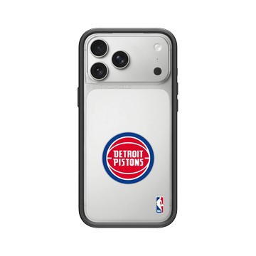 iPhone 17 Pro Max Mod NX -邊框背蓋組合 (相機按鈕) 黑 - NBA - Logo-底特律活塞 Detroit Pistons