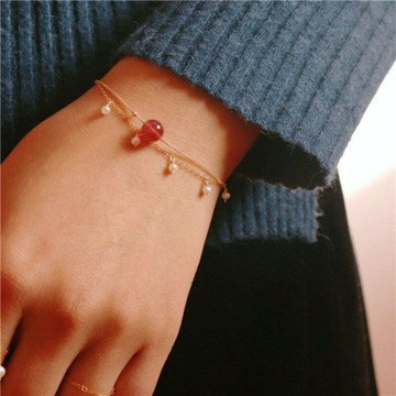 十四行詩｜莓晶珍語雙層手鍊 S925銀 梧桐好物嚴選