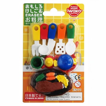 Iwako 造型橡皮擦 日本製造 益智玩具  多色  1組