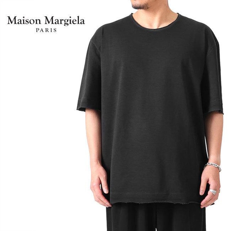 Maison Margiela メゾンマルジェラ オーバーサイズ カットオフ Tシャツ S50GC0668 S23883 855 黒 半袖Tシャツ  メンズ | LINEブランドカタログ