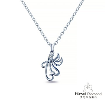 Alesai 艾尼希亞鑽石 培育鑽石 5分 D/VVS1 K金 小天使鑽石項鍊 3EX車工 培育鑽石