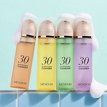 ❮南他宿❯ 超商免運中 MENOKIN 30秒泡泡潔面乳 容量:150ml 洗面乳 泡泡洗面乳