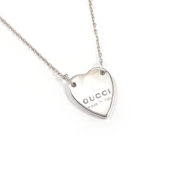 【日本直送．二手美品】Gucci GUCCI 項鍊 223512 J8400 8106 Trademark Heart 銀 925 飾品 珠寶