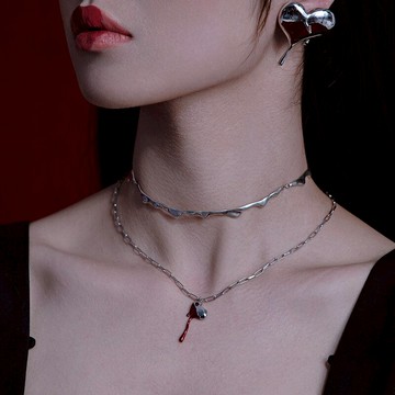 奢侈品項鏈男冬季輕奢小眾原創設計男生配飾潮牌歐美高級網紅款