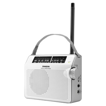 SANGEAN 山進電子 復古提帶類比收音機  PRD6  白色