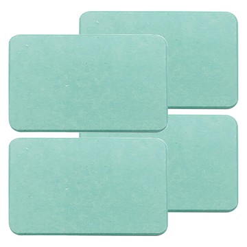 WE CHAMP 多功能珪藻土皂杯墊 WTB-952  4個  13 x 8cm  綠色