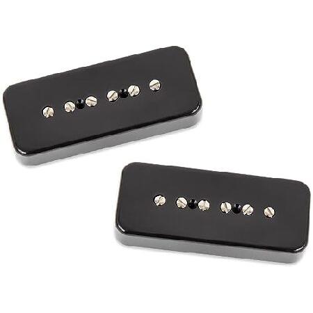 Seymour Duncan Hot P-90 Silencer Soapbar Guitar Pickup Set Black 並行輸入