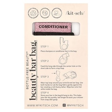 Kitsch, 護髮素美容香皂袋，黑色，1 袋