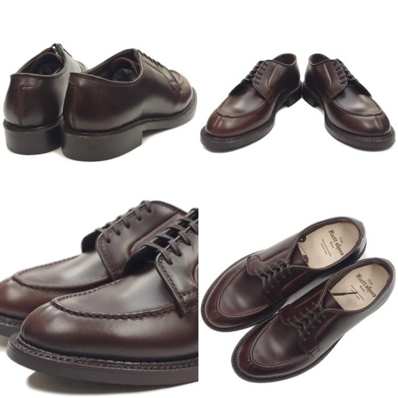 ラッドシューズ RUTT SHOES DOUBLE WELT SPLIT V-TIP 7052 ダークブラウン Vチップシューズ オックスフォード  モックトゥ ビジネスシューズ メンズ 本革 日本製 | LINEブランドカタログ