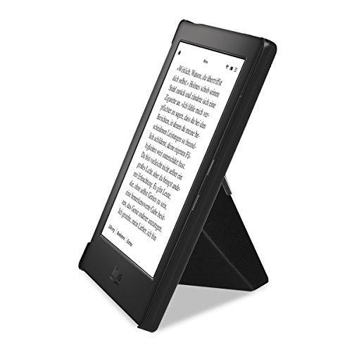 kwmobile 対応: Kobo Aura H2O Edition ケース 電子リーダー カバー PUレザー 電子書籍 保護ケース 黒色