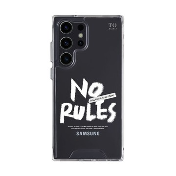 【 TOXOXO 】質感設計｜NO RULES：防摔透明SAMSUNG手機殼