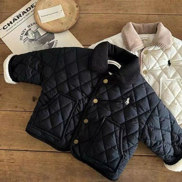 兒童羽絨棉服2024冬款外套女童棉襖男童棒球棉服童裝外套冬現貨鑫弘-萌寶童裝