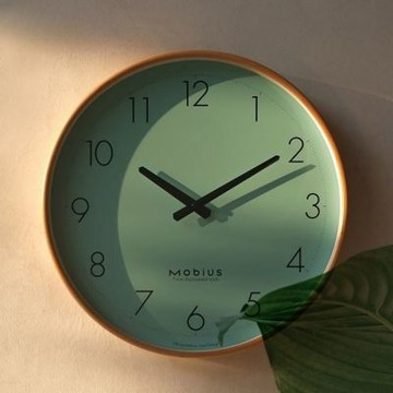 【匠俱】薄荷綠靜音掛鐘 16吋直徑40.5cm 現代簡約牆面時鐘 客廳/臥室/書房/餐廳/咖啡店壁掛鐘