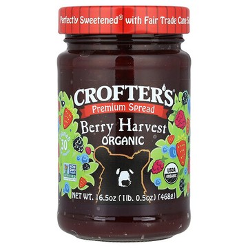 Crofter's Organic, 有機優質塗醬，漿果，16.5 盎司（468 克）