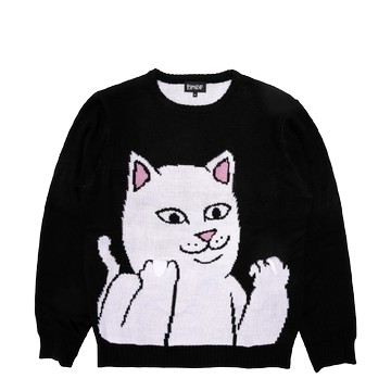 RIPNDIP LORD NERMAL FLIPPY SWEATER BLACK