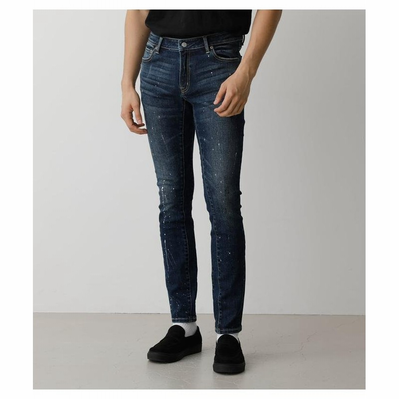 アズールバイマウジー Painting Skinny メンズ ブルー S Azul By Moussy 通販 Lineポイント最大get Lineショッピング