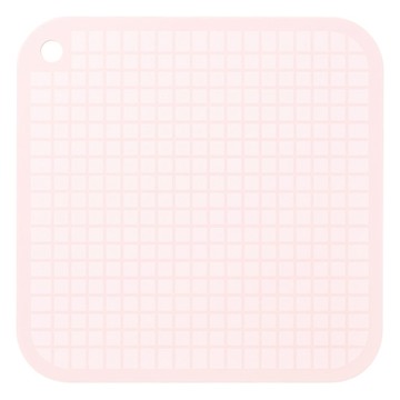 SHIMOMURA 下村 格狀軟質砧板 PC-604  粉色  21 x 21cm  1個
