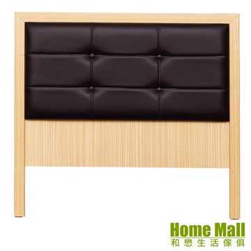 【HOME MALL】喬安白橡色靠墊 單人3.5尺床頭片