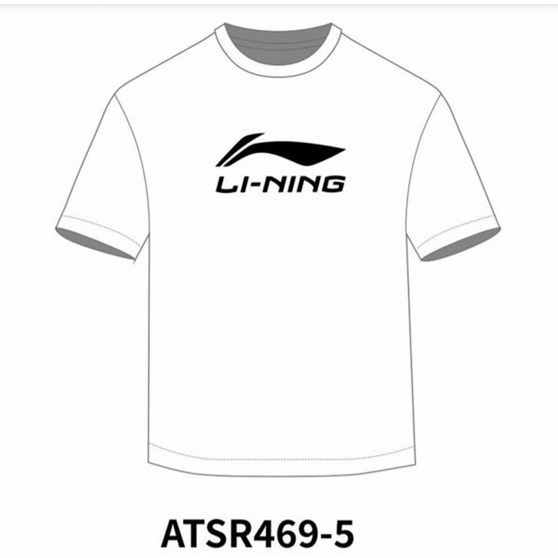 Li Ning Atsr469 5 リーニン 定番 ロゴtシャツ 白ボディ ロゴ ブラック 通販 Lineポイント最大0 5 Get Line ショッピング