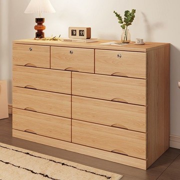 公司貨 開發票  原木斗柜實木收納柜五斗柜簡約現代臥室抽屜式柜子客廳五斗櫥特價 快速出貨