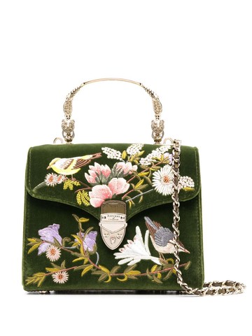 Aspinal Of London - Mayfair bird-embroidered tote bag - women - Fabric - One Size - Green