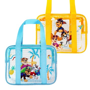 塑膠餐具 SuperBO 透明防水幼童便當袋(汪汪隊) 2入組