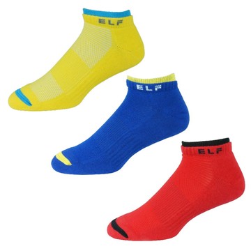 UF72 三入組/UF6427(24-26)/elf精舒棉高傳導輕壓慢跑氣墊船襪