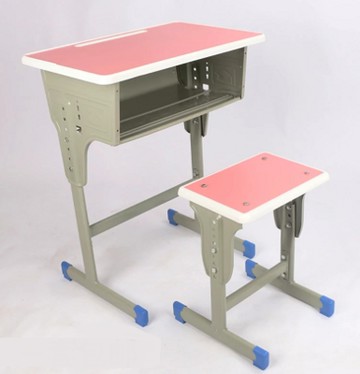 課桌椅 定制 中小學生課桌椅書桌學校培訓班輔導班課桌椅兒童家用加厚『CM38498』