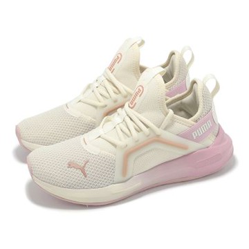 Puma 慢跑鞋 Softride Enzo 5 Metallic Wn 女鞋 米 紫 緩衝 支撐 運動鞋 31047305