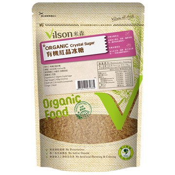 米森   有機紅晶冰糖450公克/包