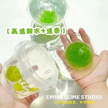 ⭐桃園出貨🔥大桶果醬筋膜假水抱抱奶高透明史萊姆抱抱奶起泡膠不沾黏解壓玩具  假水 DIY手工 史萊姆Bbhj